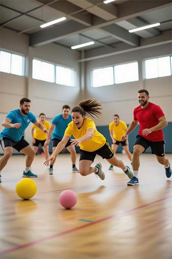 بازی شماره ۲: دوج‌بال (Dodgeball) – هیجان و چابکی بالا