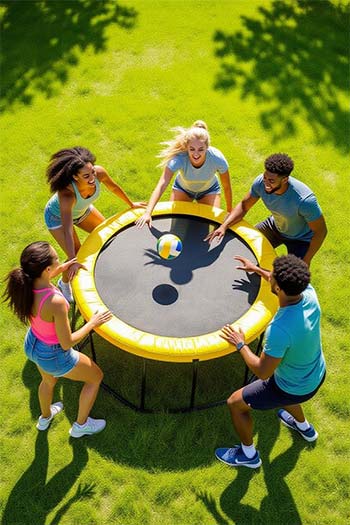 بازی شماره ۶: راندِت (Roundnet) یا اسپایک‌بال (Spikeball) – نوظهور و جمع‌وجور