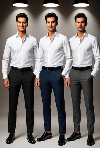 استایل استایل مردانه با شلوار پارچه ای