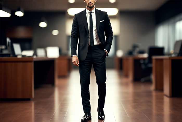 کت و شلوار سیاه رسمی