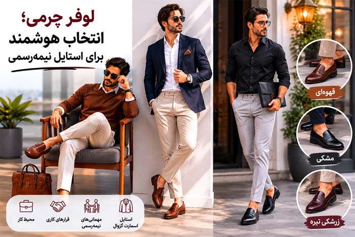 لوفر چرمی؛ انتخاب هوشمند برای استایل نیمه‌رسمی