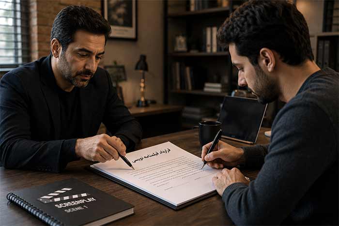 سینما 5 نمونه قرارداد فیلمنامه نویسی+ دستمزد فیلمنامه نویسان ایرانی